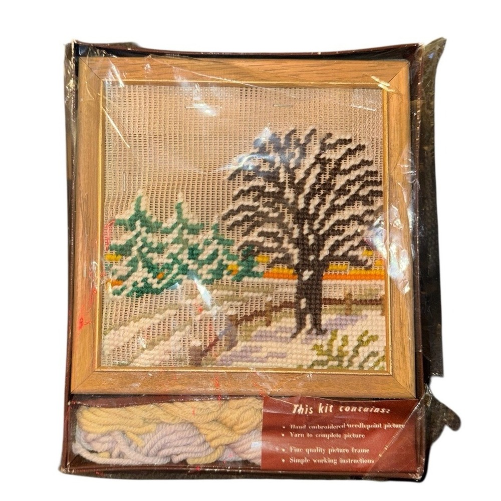 Bucilla Needlepoint Picture Kit designed to finish with frame New In Package - Picture 1 of 4